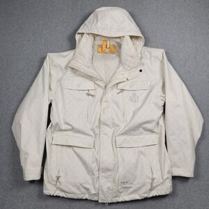 Special Blend Jacket Mens Large White Geometric Print Snowboard 10K Two Layer